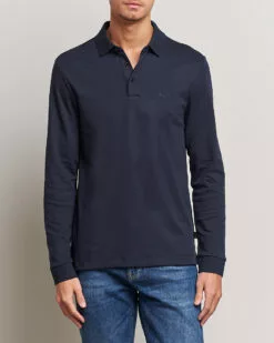 Pado Knitted Polo Shirt Dark Blue S -Boss Butikk 22244911r 3