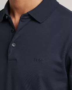 Pado Knitted Polo Shirt Dark Blue S -Boss Butikk 22244911r 5