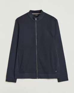 Skiles Knitted Full-Zip Sweater Dark Blue S