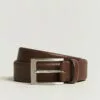 Barnabie Leather Belt 3,5 Cm Medium Brown 85