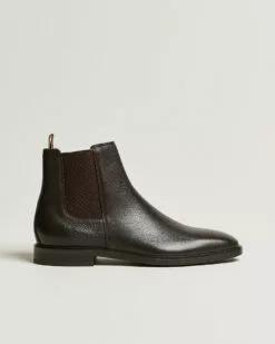 BOSS Lisbon Leather Chelsea Boots Dark Brown 44