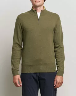 Barlo Lambswool Half Zip Open Green S -Boss Butikk 23253711r 3