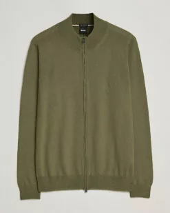 Balonso Full Zip Sweater Open Green M
