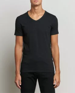 2-Pack V-Neck Slim Fit T-Shirt Black S -Boss Butikk 23278111r 3