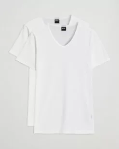 2-Pack V-Neck Slim Fit T-Shirt White M