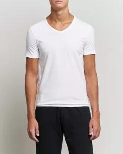 2-Pack V-Neck Slim Fit T-Shirt White M -Boss Butikk 23278211r 3