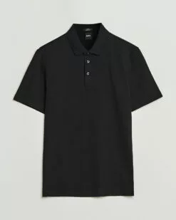 Pitton Waffle Polo Black S