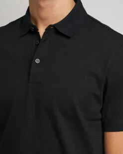 Pitton Waffle Polo Black S -Boss Butikk 23924711r 5