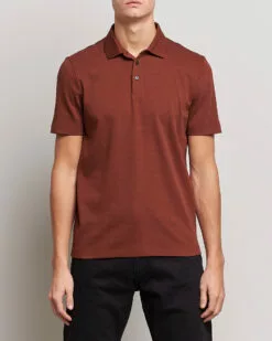 Pitton Waffle Polo Medium Brown S -Boss Butikk 23924811r 3