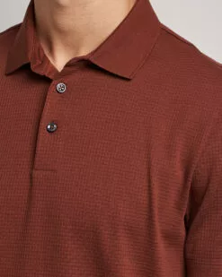 Pitton Waffle Polo Medium Brown S -Boss Butikk 23924811r 5