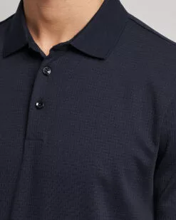 Pitton Waffle Polo Dark Blue S -Boss Butikk 23924911r 5