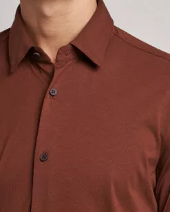 Hank 4-Way Stretch Shirt Medium Brown 38 - S -Boss Butikk 23925111r 5