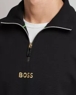 Boss Green Center Logo Half Zip Black S -Boss Butikk 23926211r 5
