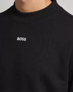Boss Green Salbock Center Logo Sweatshirt Black S -Boss Butikk 23926411r 5