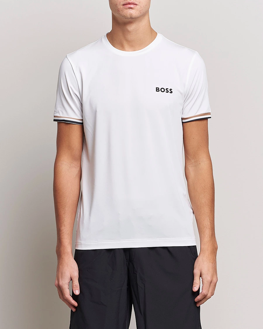 Boss Green Performance MB Crew Neck T-Shirt White S 3 Boss Green Performance MB Crew Neck T-Shirt White S - Bilde 3