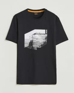 BOSS ORANGE Teglow Photoprint Crew Neck T-Shirt Black S