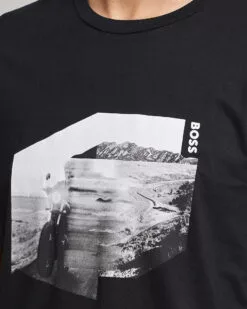 BOSS ORANGE Teglow Photoprint Crew Neck T-Shirt Black S -Boss Butikk 23928511r 5