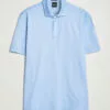 Press Cotton/Lyocell Polo Open Blue S