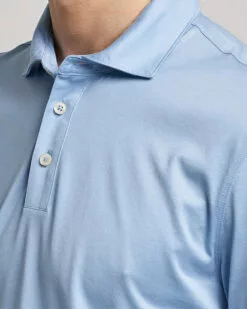 Press Cotton/Lyocell Polo Open Blue S -Boss Butikk 24042211r 5