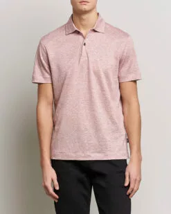 Press Linen Polo Open Pink S -Boss Butikk 24042511r 3