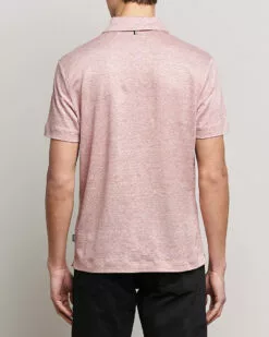 Press Linen Polo Open Pink S -Boss Butikk 24042511r 4