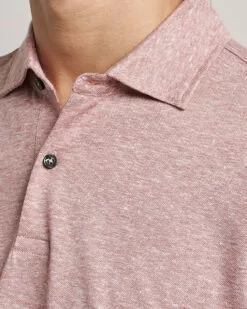 Press Linen Polo Open Pink S -Boss Butikk 24042511r 5