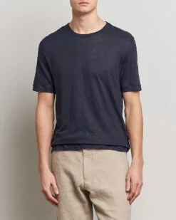 Tiburt Linen Crew Neck T-Shirt Dark Blue S 7 Tiburt Linen Crew Neck T-Shirt Dark Blue S -Boss Butikk 24043311r 3