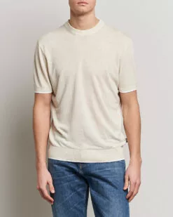 Giacco Knitted Crew Neck T-Shirt Open White S 7 Giacco Knitted Crew Neck T-Shirt Open White S -Boss Butikk 24043711r 3