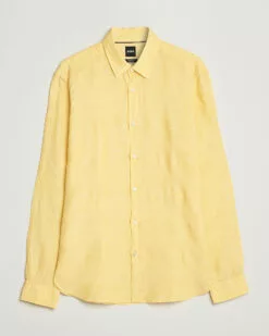 Liam Linen Shirt Bright Yellow S
