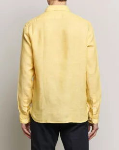 Liam Linen Shirt Bright Yellow S -Boss Butikk 24044311r 4