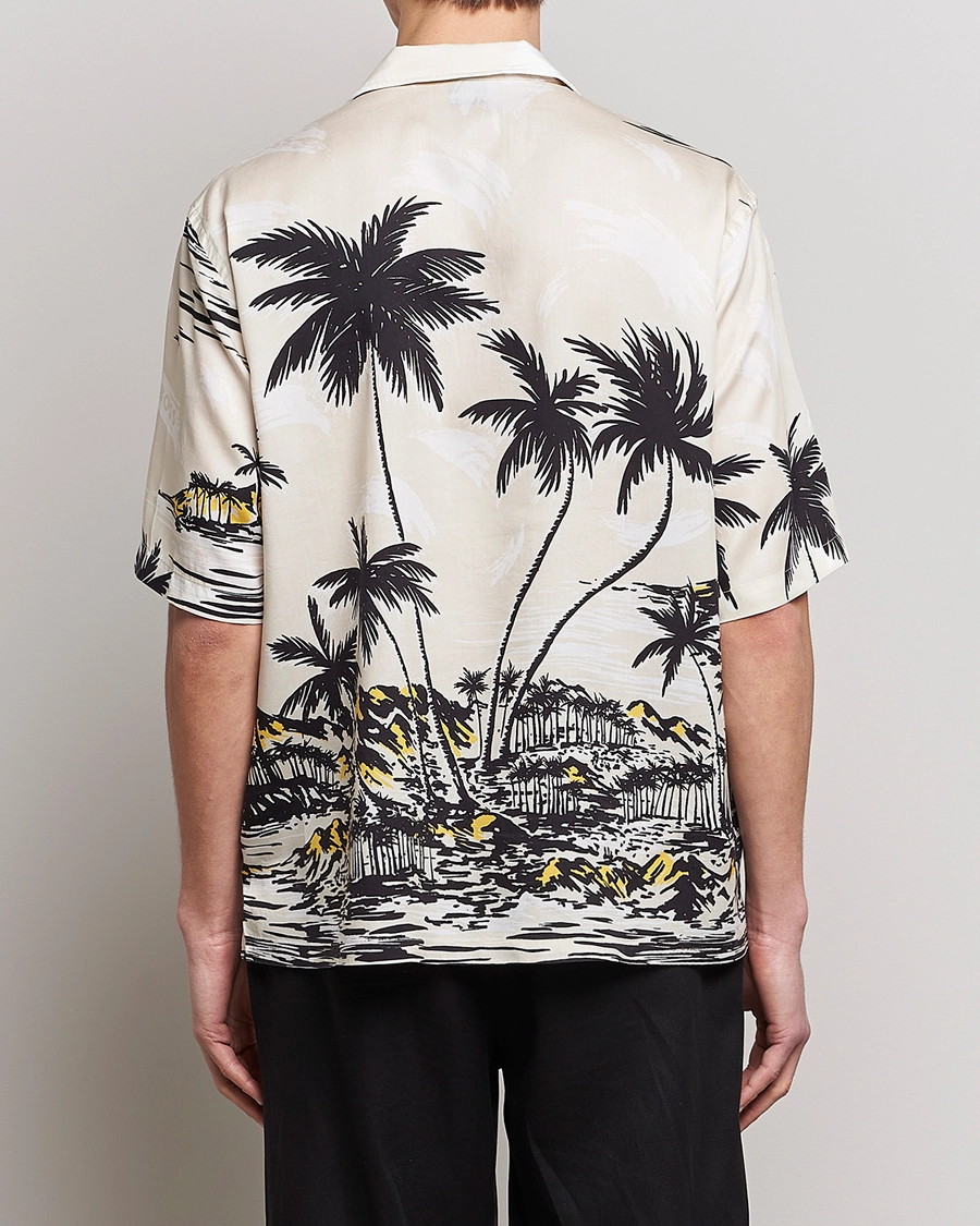 Lars Printed Resort Collar Shirt Open White S 4 Lars Printed Resort Collar Shirt Open White S - Bilde 4