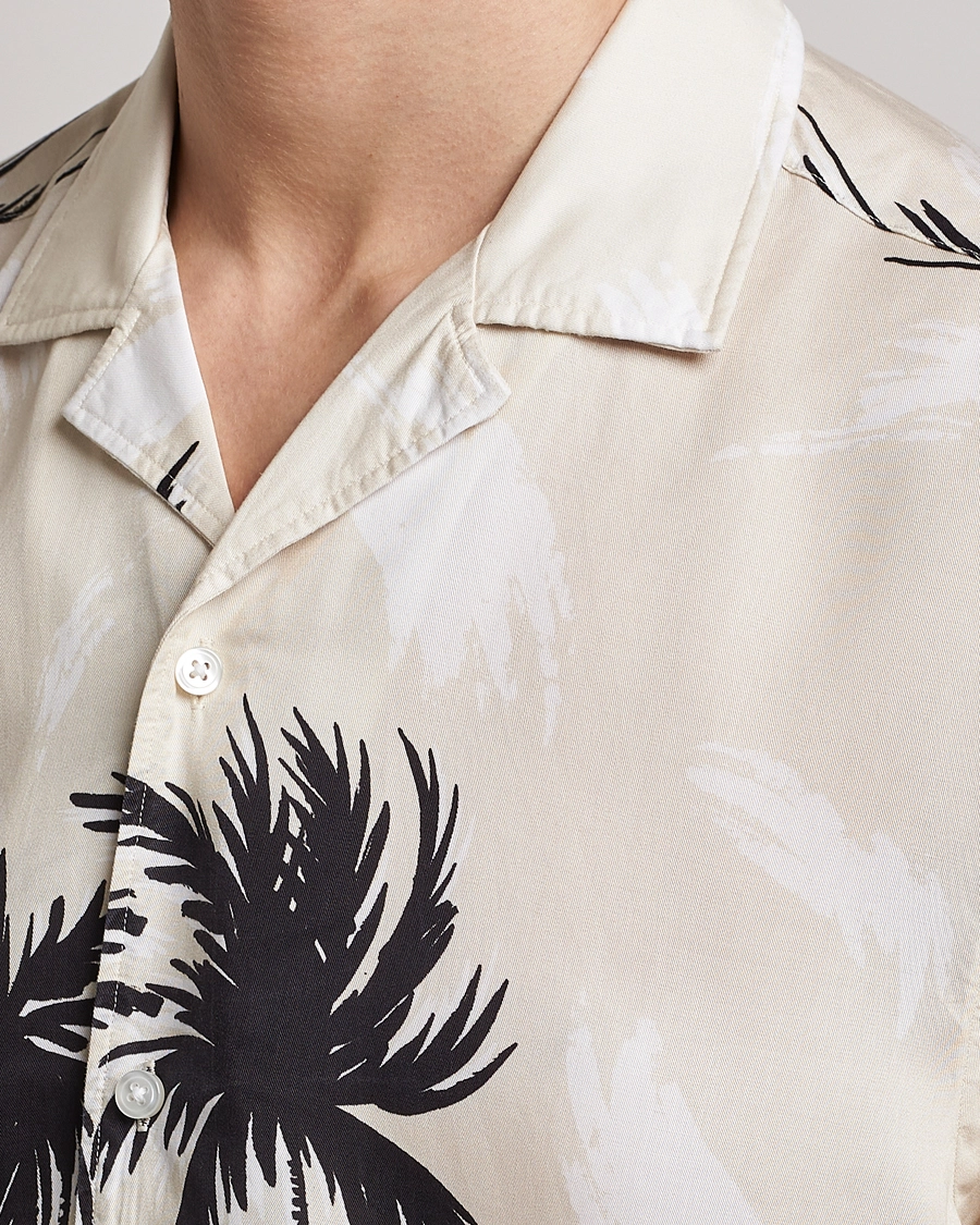 Lars Printed Resort Collar Shirt Open White S 5 Lars Printed Resort Collar Shirt Open White S - Bilde 5