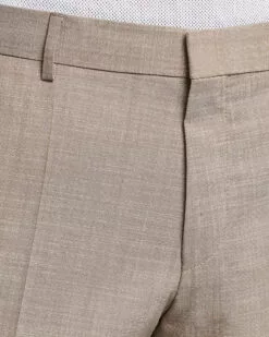 Genius Wool/Cotton Pleated Trousers Light Beige 50 -Boss Butikk 24048811r 5