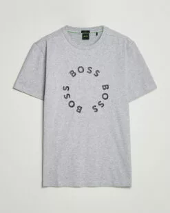 Boss Green Circle Logo Crew Neck T-Shirt Light Grey S