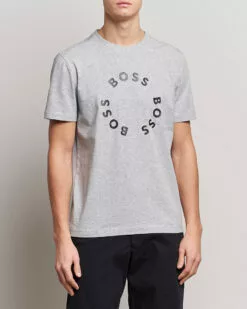 Boss Green Circle Logo Crew Neck T-Shirt Light Grey S -Boss Butikk 24054811r 3