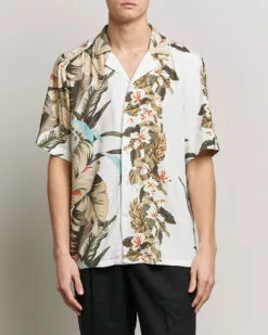 BOSS ORANGE Rayer Resort Collar Printed Short Sleeve Shirt Whi L -Boss Butikk 24058911r 3