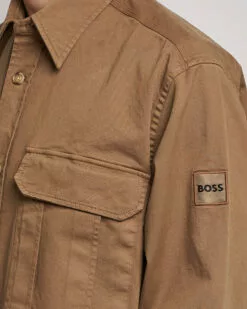 BOSS ORANGE Lisel Pocket Overshirt Open Beige S -Boss Butikk 24061211r 5