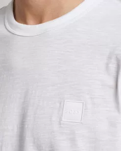 BOSS ORANGE Tegood Slub Crew Neck T-Shirt White S -Boss Butikk 24061911r 5