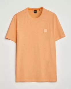 BOSS ORANGE Tegood Slub Crew Neck T-Shirt Pastel Orange S