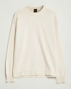 BOSS ORANGE Arcott Knitted Sweater Open White S