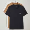 3-Pack Crew Neck T-Shirt Beige/White/Black M