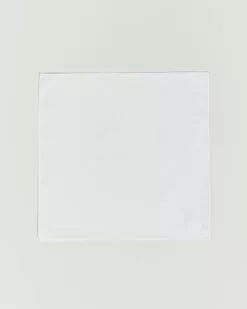 Cotton Pocket Square White