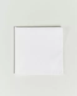 Cotton Pocket Square White -Boss Butikk 24836310 3