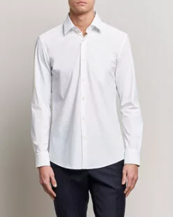 BOSS BLACK Hank 4-Way Stretch Shirt White 39 - M -Boss Butikk 25074111r 3