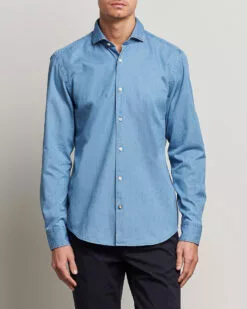BOSS BLACK Hal Denim Shirt Open Blue 38 - S -Boss Butikk 25074411r 3