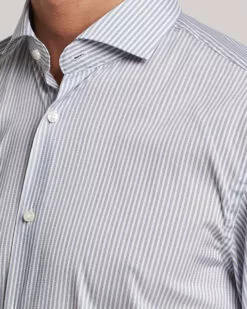 BOSS BLACK Hank 4-Way Striped Stretch Shirt Open Blue 38 - S -Boss Butikk 25074711r 5