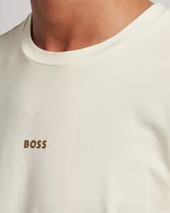 BOSS ORANGE Tchup Logo Crew Neck T-Shirt Light Beige S -Boss Butikk 25076511r 5