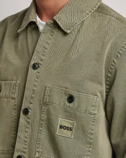 BOSS ORANGE Locky Pocket Overshirt Pastel Green S -Boss Butikk 25077611r 5