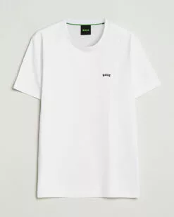 BOSS GREEN Curved Logo Crew Neck T-Shirt Natural S