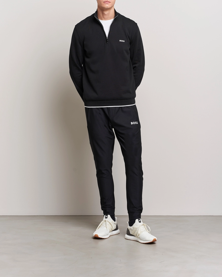 BOSS GREEN Zallo Knitted Half Zip Sweater Black S 2 BOSS GREEN Zallo Knitted Half Zip Sweater Black S - Bilde 2